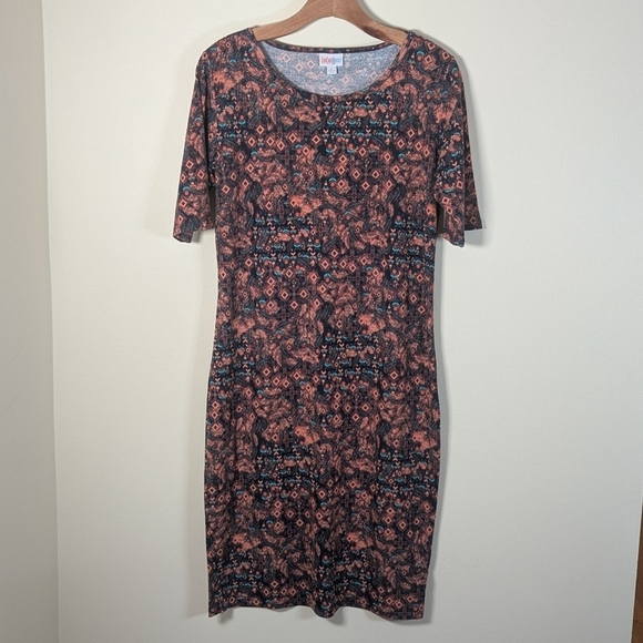 LuLaRoe Julia Dress - Size Large - Picture 2 of 6
